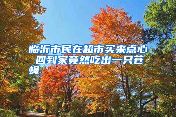 臨沂市民在超市買來點心 回到家竟然吃出一只蒼蠅