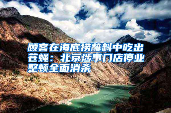 顧客在海底撈蘸料中吃出蒼蠅：北京涉事門(mén)店停業(yè)整頓全面消殺