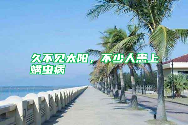 久不見太陽,不少人患上螨蟲病