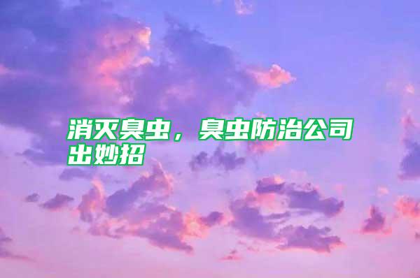 消滅臭蟲，臭蟲防治公司出妙招