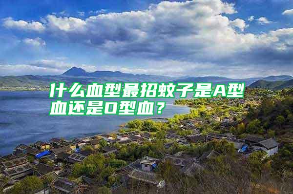 什么血型最招蚊子是A型血還是O型血？