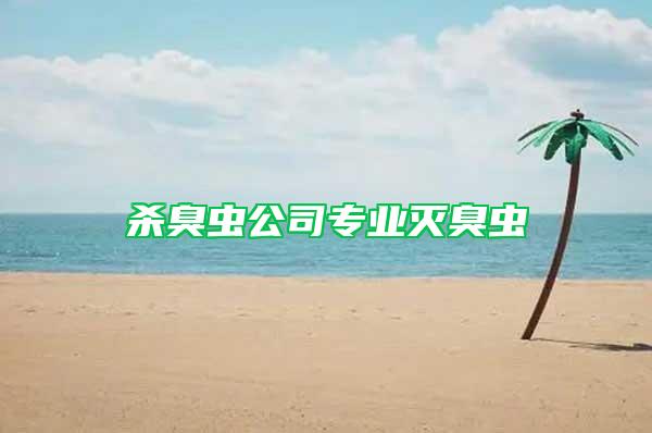殺臭蟲公司專業(yè)滅臭蟲