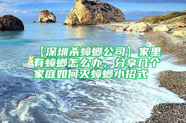 【深圳殺蟑螂公司】家里有蟑螂怎么辦，分享幾個(gè)家庭如何滅蟑螂小招式