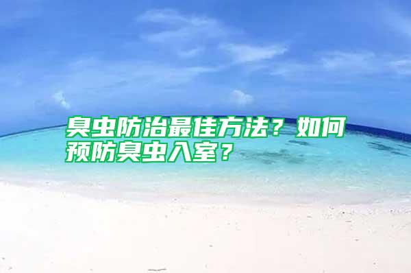 臭蟲防治最佳方法？如何預防臭蟲入室？