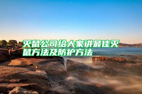滅鼠公司給大家講最佳滅鼠方法及防護(hù)方法