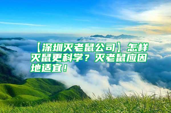 【深圳滅老鼠公司】怎樣滅鼠更科學？滅老鼠應因地適宜！