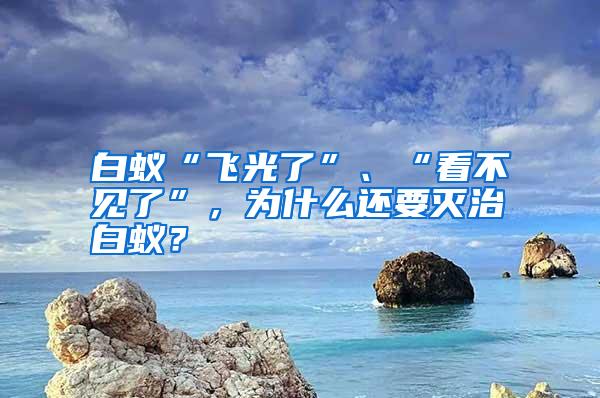 白蟻“飛光了”、“看不見了”，為什么還要滅治白蟻？