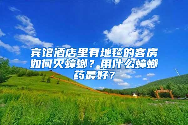賓館酒店里有地毯的客房如何滅蟑螂？用什么蟑螂藥最好？