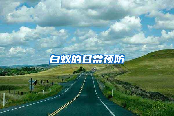 白蟻的日常預(yù)防