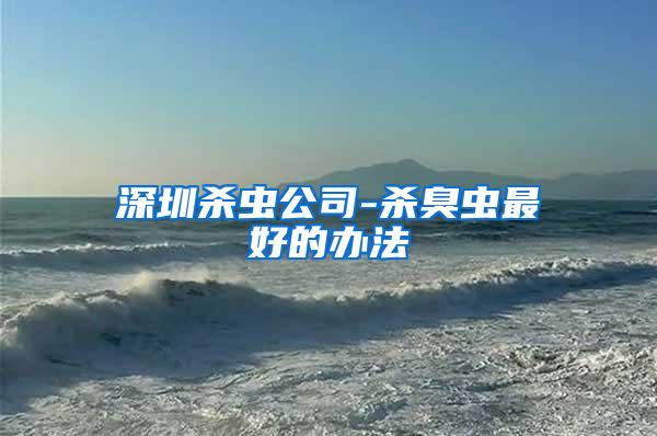 深圳殺蟲(chóng)公司-殺臭蟲(chóng)最好的辦法
