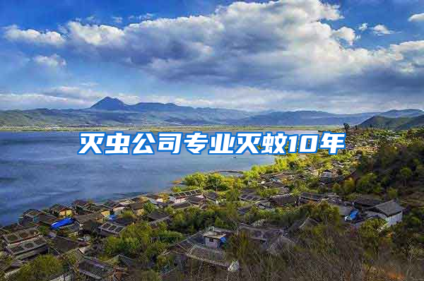 滅蟲公司專業滅蚊10年