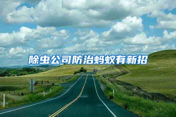 除蟲公司防治螞蟻有新招